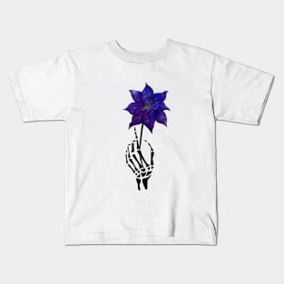 Flower and bones Kids T-Shirt